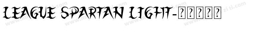 League Spartan Light字体转换